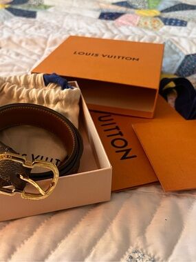 Louis Vuitton Mini Monogram Slim Belt